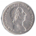 1822 - FRANCESCO 1° 1/4 Lira Austriaca Milano AG BB+